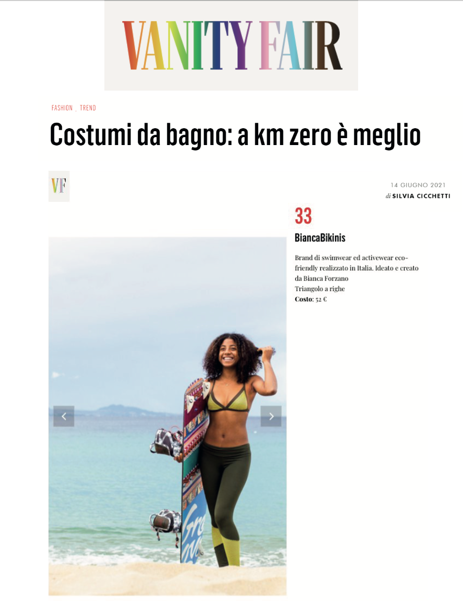 VANITY FAIR - costumi da bagno a km zero