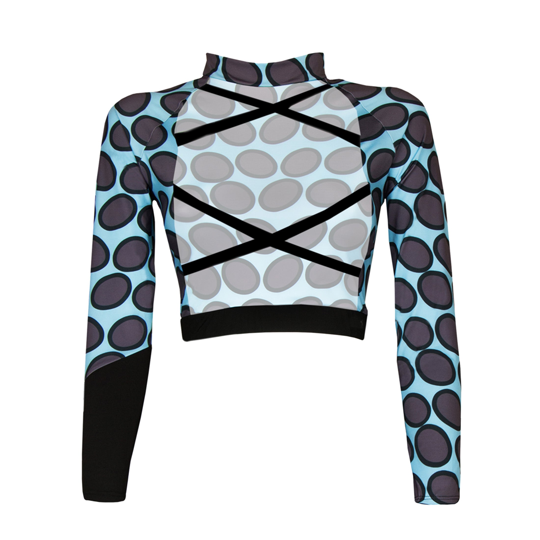 Crop top - Blue Bubble