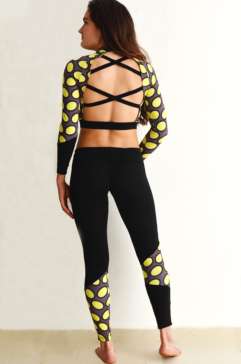 Leggings - Yellow Bubble