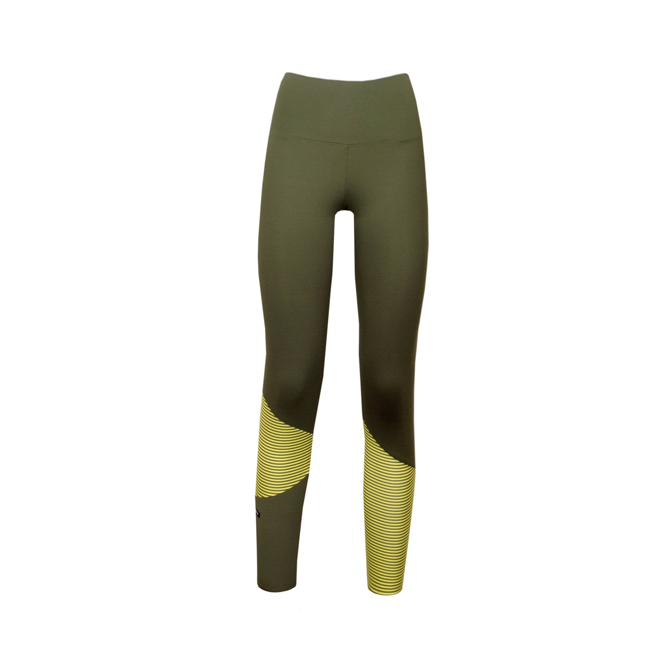Leggings - Olive Stripe