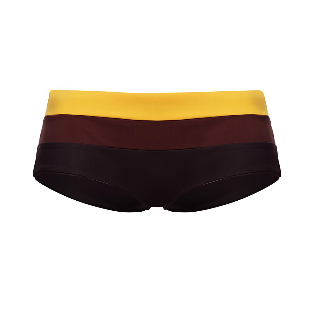 Lipari Boy Short Bottom - Tri Tone Brown