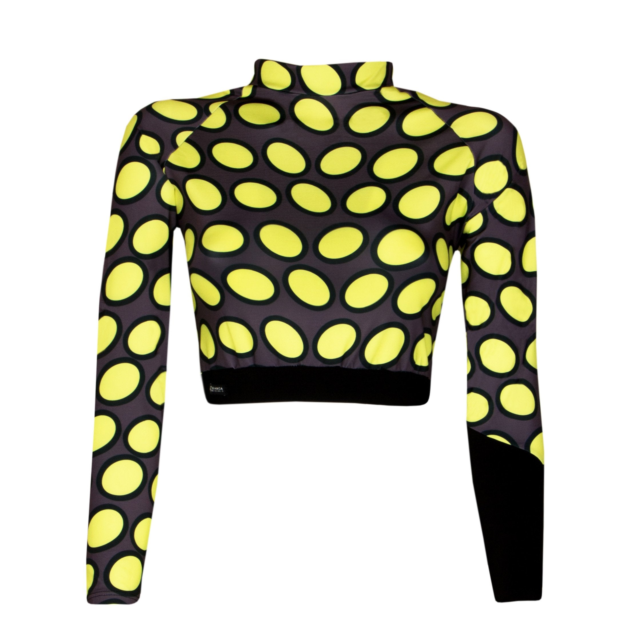Crop Top - Yellow Bubble
