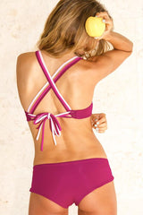 Lipari Yoga Top: Tri Tone Pink