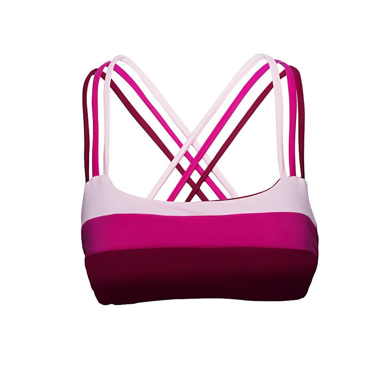 Lipari Yoga Top: Tri Tone Pink